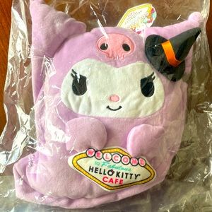 RARE HELLO KITTY KEROMI WITCH Hello City Cafe Exclusive Halloween Plush Bag